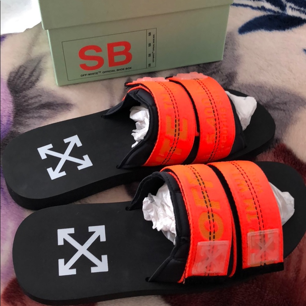 Off White Industrial Slides